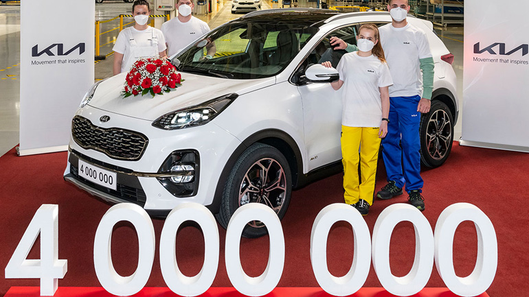 Σε ποιο ευρωπαϊκό εργοστάσιο η KIA έχει κατασκευάσει 4 εκατ. αυτοκίνητα;